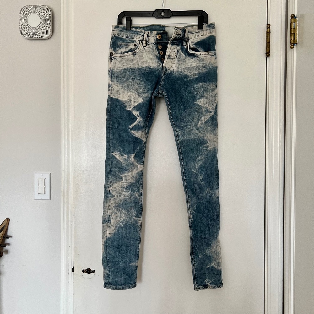 H&M Denim Rare Acid Wash Street style Jeans Size 30 x 32 Stretch Unisex